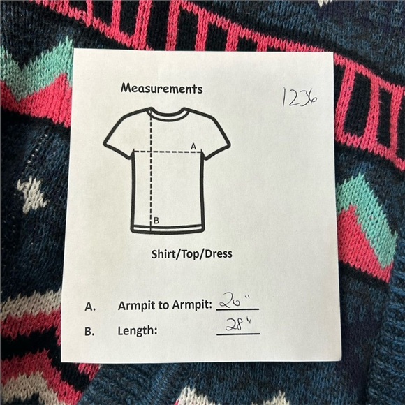 Divided by H&M Women's Aztec Knit Cardigan Sweater Size 4 Multicolor - Picture 6 of 6